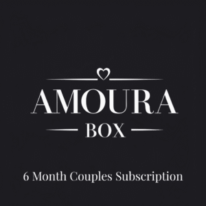 Amoura Box 6-month couples subscription featuring luxury intimacy products for partners, discreetly packaged.