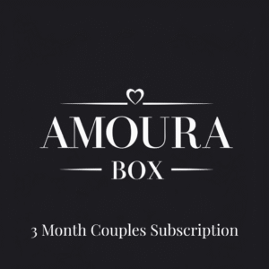 Amoura Box 3-month couples subscription featuring luxury intimacy products for partners, discreetly packaged.